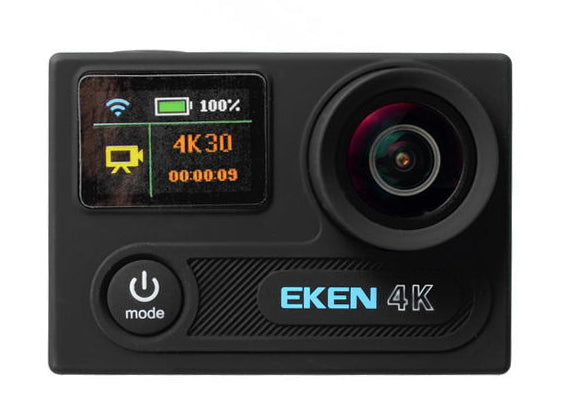 EKEN Action Cam H8R, UltraHD 4K 30fps, 14MP, WiFi, Waterproof, Black