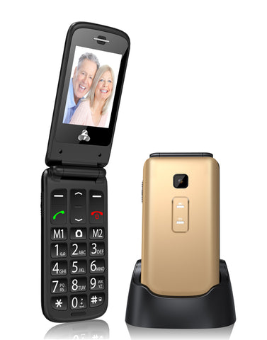 POWERTECH Mobile Phone - Dual Sim, with Flashlight, Blue