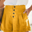 High Waist Button Shorts