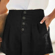 High Waist Button Shorts
