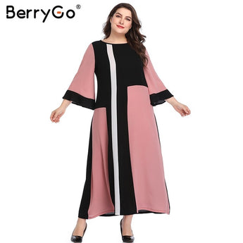 BerryGo Women dresses Elegant flare sleeve