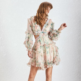 TWOTWINSTYLE Print Hollow Out Sexy