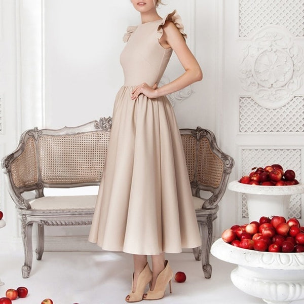 CHICEVER Vintage Dress For Women Sleeveless