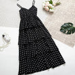 SKOONHEID Women Dot Strap Dress Summer