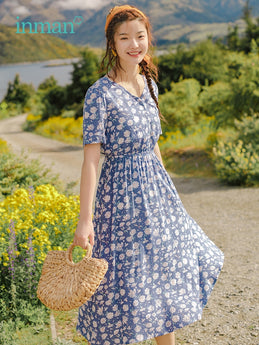 INMAN 2019 Summer New Arrival Elegant V-neck